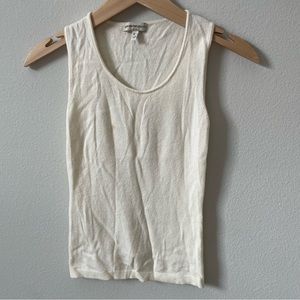 Vintage Emporio Armani Ivory Tank Top Size 38